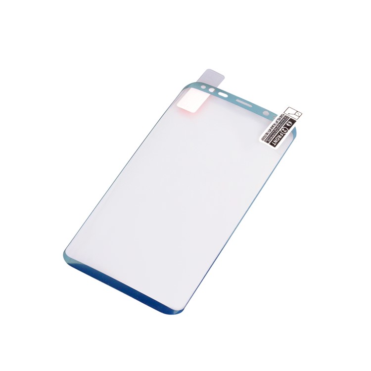 ANGIBABE Soft PET Full Coverage Plated Curved Guard Film (0.1mm) for Samsung Galaxy S8 G950 - Blue-4