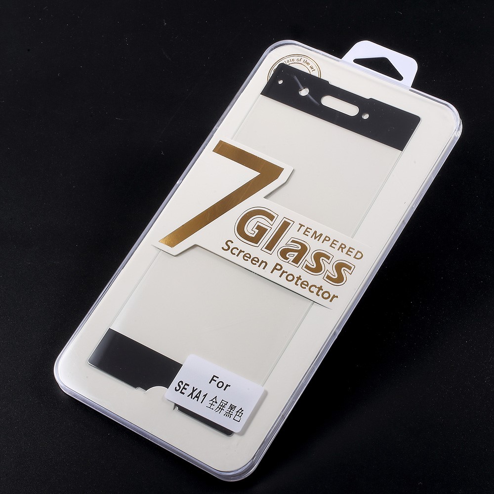 Full Coverage Tempered Glass Screen Protector for Sony Xperia XA1 - Black-8