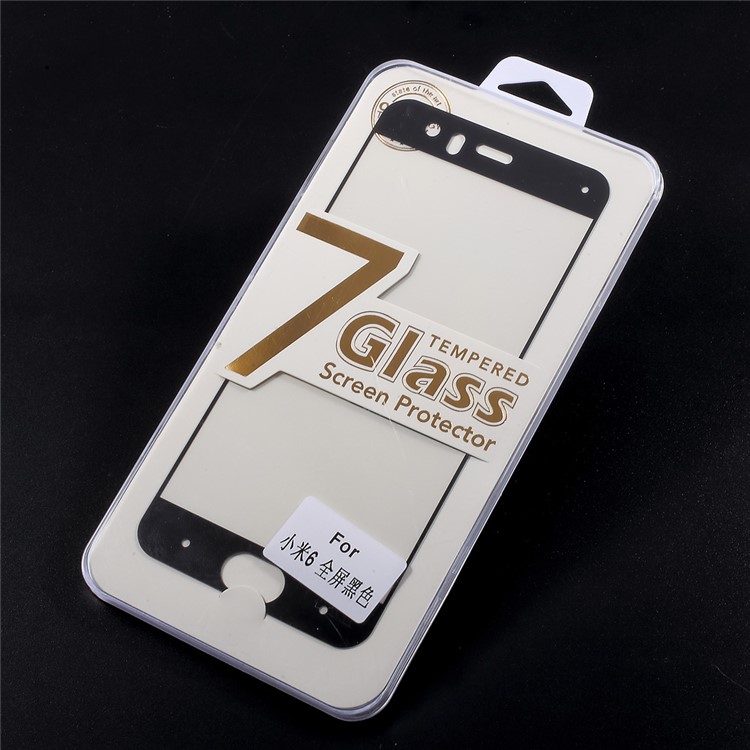 Full Size Arg Edge Tempered Glass Screen Protector for Xiaomi Mi 6 - Black-6