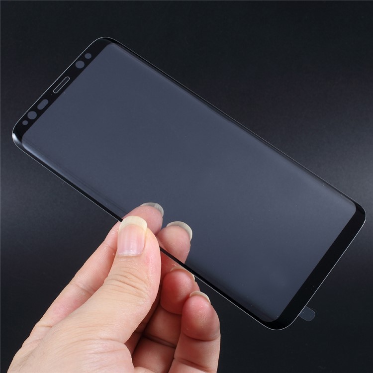 Curved Full Covering Tempered Glass Screen Protector for Samsung Galaxy S8+ SM-G955 - Black-9