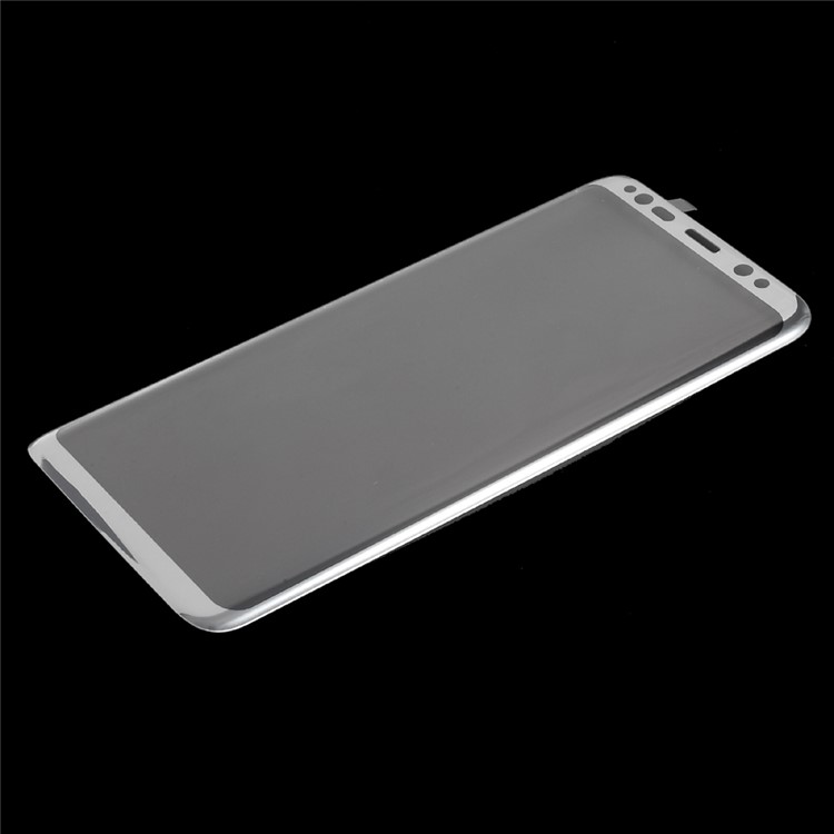 Curved Full Covering Tempered Glass Screen Protector for Samsung Galaxy S8+ SM-G955 - Silver-1