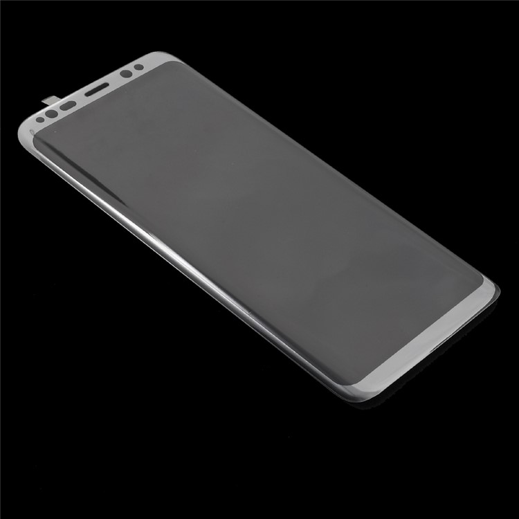 Curved Full Covering Tempered Glass Screen Protector for Samsung Galaxy S8+ SM-G955 - Silver-3