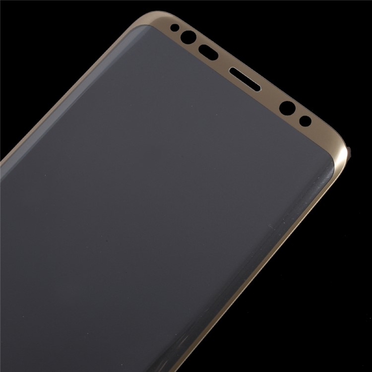 Full Size Curved Edge Tempered Glass Screen Protector Film for Samsung Galaxy S8 SM-G950 - Gold-3