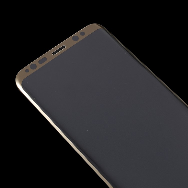Full Size Curved Edge Tempered Glass Screen Protector Film for Samsung Galaxy S8 SM-G950 - Gold-5
