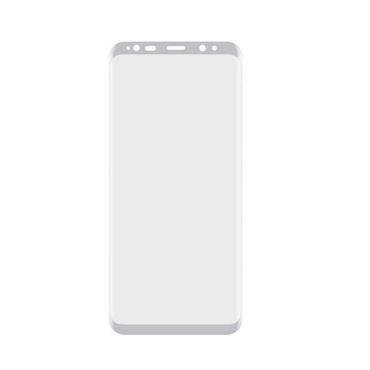 ANGIBABE 0.1mm Full Cover Curved Plated Soft PET Screen Protector Film (6.2 Inch) for Samsung Galaxy S8 Plus G9550 - Silver-2