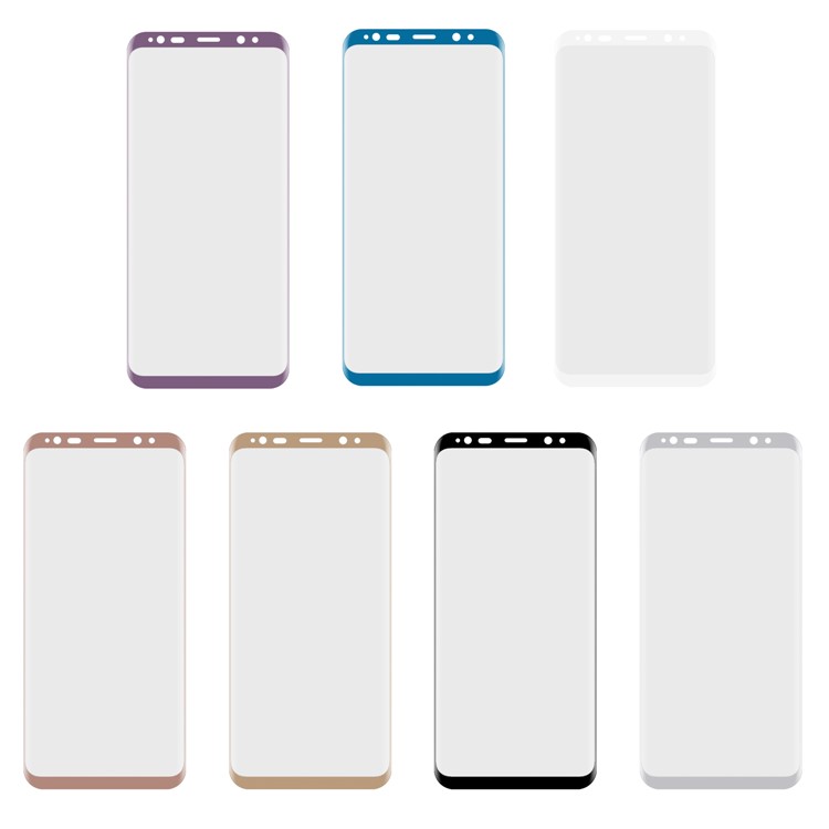 ANGIBABE 0.1mm Full Cover Curved Plated Soft PET Screen Protector Film (6.2 Inch) for Samsung Galaxy S8 Plus G9550 - Silver-8