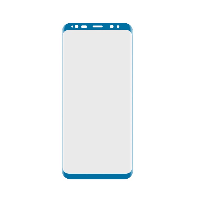 ANGIBABE Full Coverage Curved Soft PET Plated Screen Protector Film 0.1mm for Samsung Galaxy S8 Plus G9550 - Blue-2