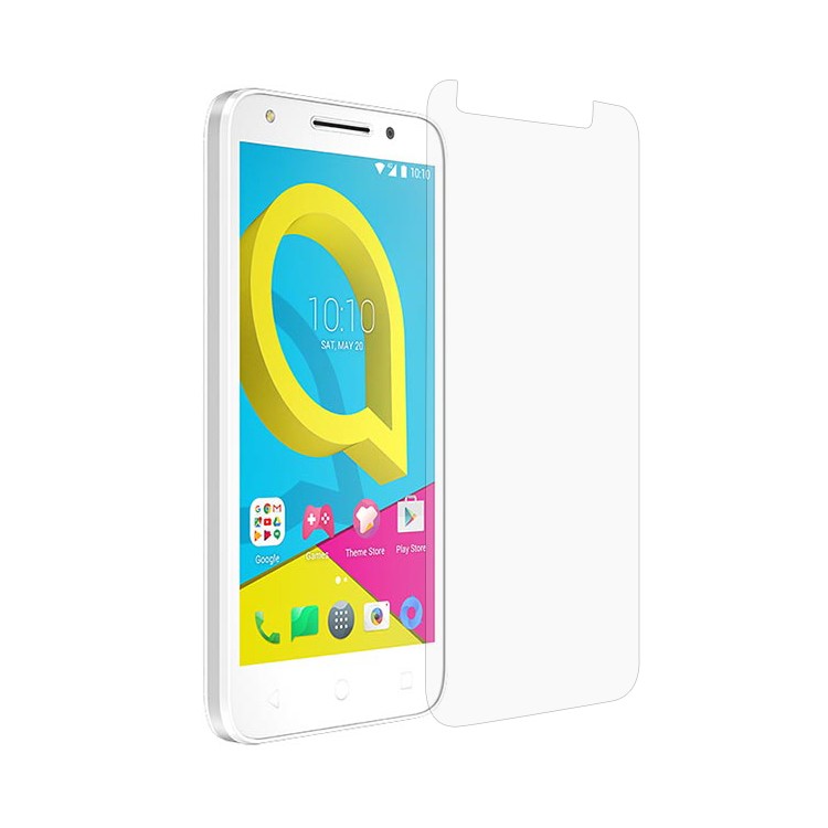 For Alcatel U5 Mobile Tempered Glass Screen Protector Guard Film 0.3mm (Arc Edge)-1