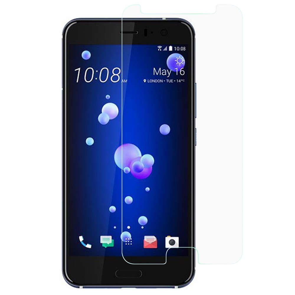 For HTC U11 Mobile Tempered Glass Screen Protector Film Guard 0.3mm (Arc Edge)-1