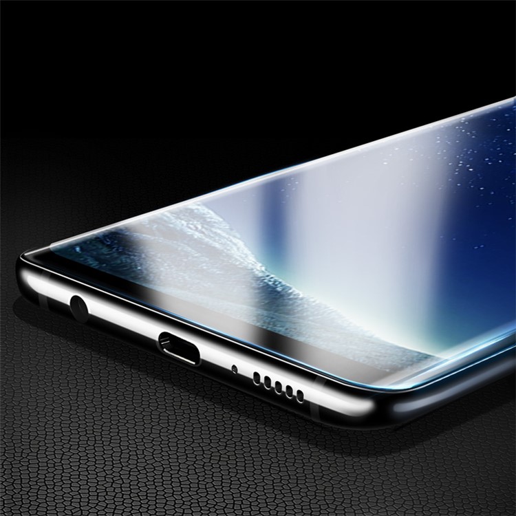 X-LEVEL Full Coverage 3D Curved Tempered Glass Screen Guard Film for Samsung Galaxy S8 Plus G955 - Black-2