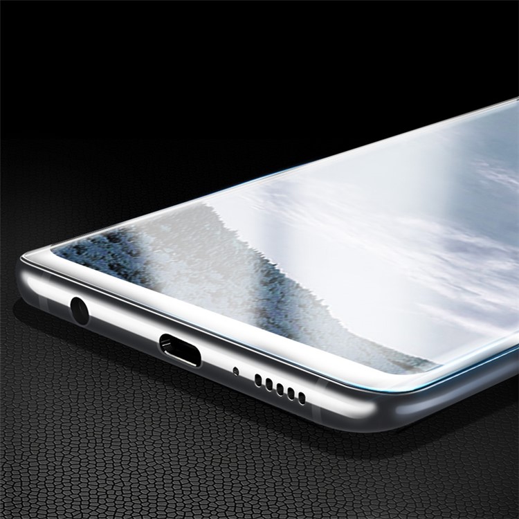 X-LEVEL Full Coverage 3D Curved Tempered Glass Screen Protector for Samsung Galaxy S8 Plus G955 - White-2