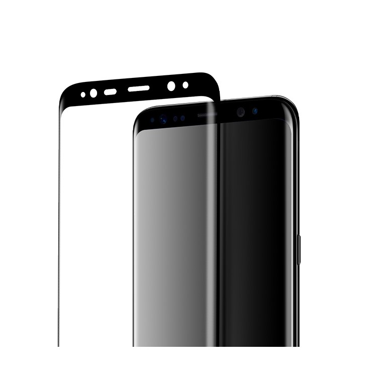 HOCO Curved Tempered Glass Full Screen Protector Film for Samsung Galaxy S8 G950 - Black-5