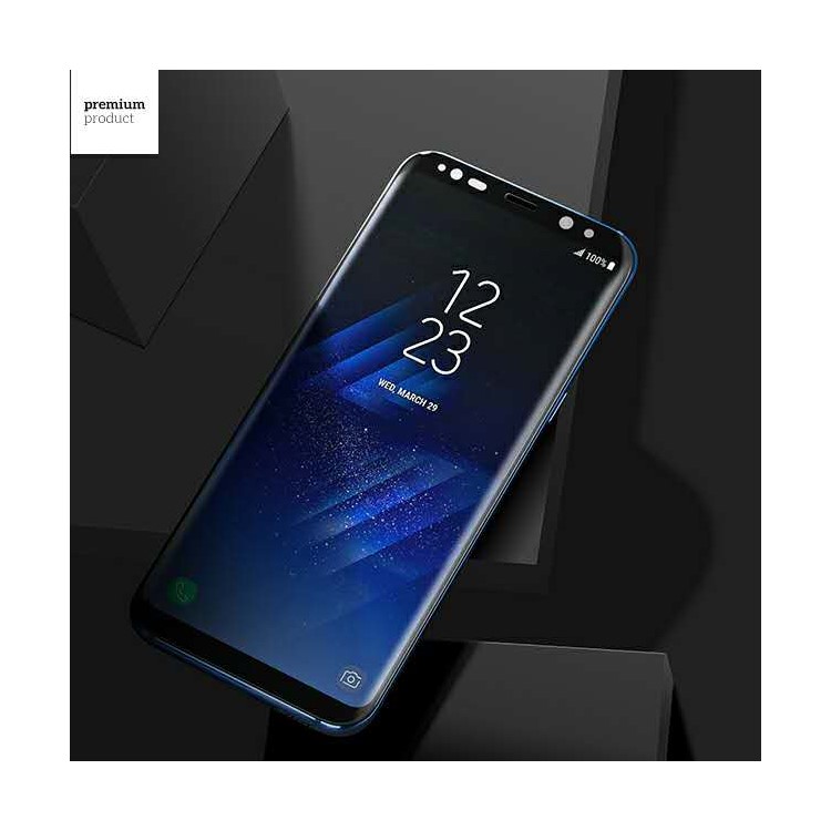 HOCO Curved Full Screen Tempered Glass Protector Film for Samsung Galaxy S8 Plus G955 - Black-2