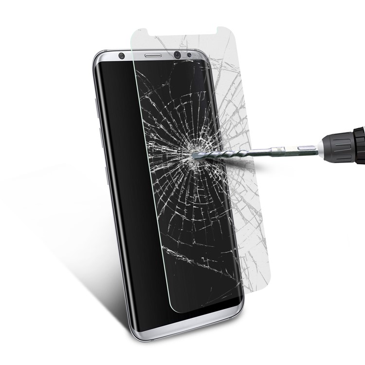 ANGIBABE 2.5D 0.3mm Tempered Glass Screen Protector for Samsung Galaxy S8 Plus G955 (Not Complete Covering)-1