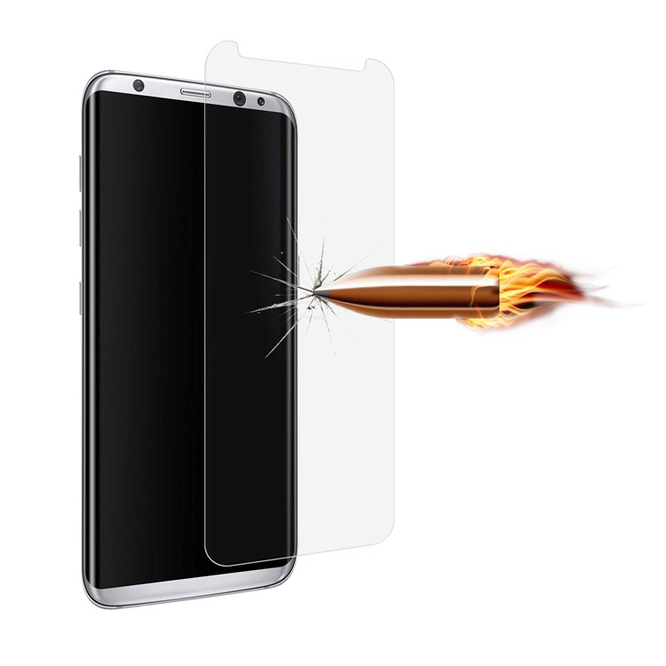 ANGIBABE 2.5D 0.3mm Tempered Glass Screen Protector for Samsung Galaxy S8 Plus G955 (Not Complete Covering)-4