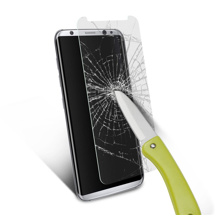 ANGIBABE 2.5D 0.3mm Tempered Glass Screen Protector for Samsung Galaxy S8 Plus G955 (Not Complete Covering)-6