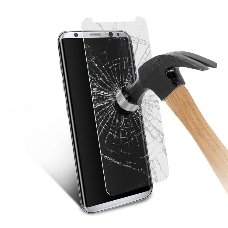 ANGIBABE 2.5D 0.3mm Tempered Glass Screen Protector for Samsung Galaxy S8 Plus G955 (Not Complete Covering)-7
