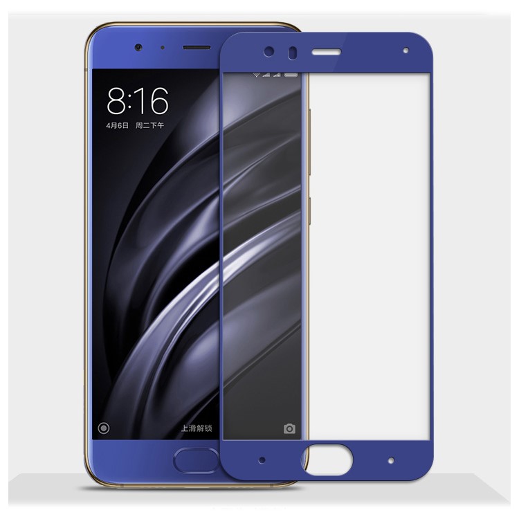 

MOCOLO Шелк Печать Полный Охват Закаленное Стекло Защитная Пленка Для Xiaomi Mi 6 - Синий, Mi 6
