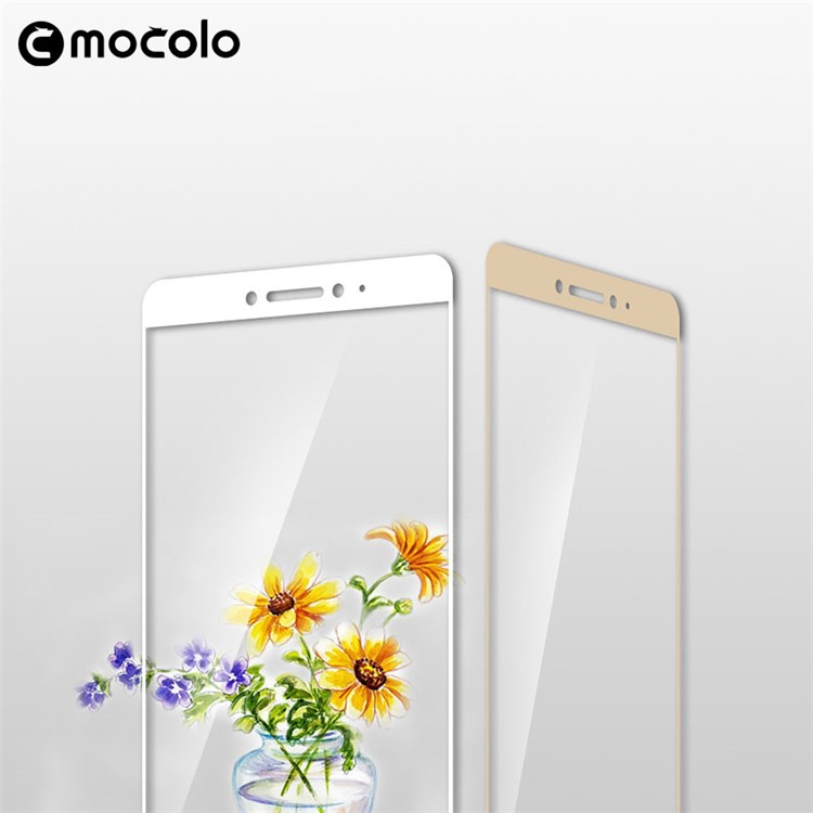 MOCOLO Silk Print Arc Edge Full Coverage Tempered Glass Screen Protector for Xiaomi Mi Max 2 - White-11
