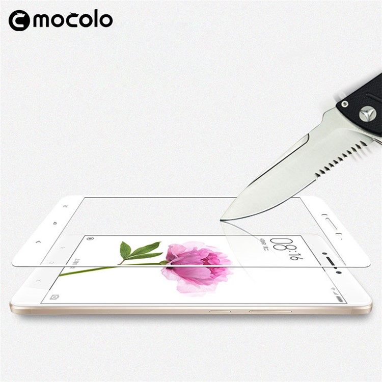 MOCOLO Silk Print Arc Edge Full Coverage Tempered Glass Screen Protector for Xiaomi Mi Max 2 - White-9