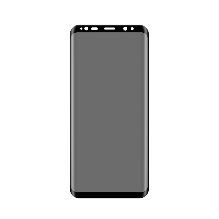 ANGIBABE Anti-peep Silk Print Full Tempered Glass Screen Protector for Samsung Galaxy S8 Plus G955 - Black-2