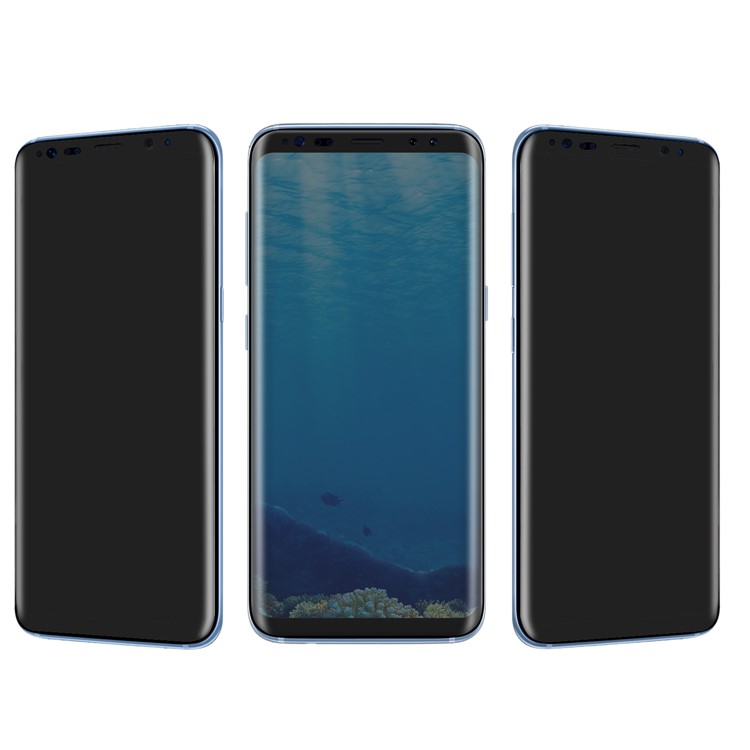 ANGIBABE for Samsung Galaxy S8+ G955 Anti-spy 0.3mm Complete Tempered Glass Screen Film - Transparent Grey-3