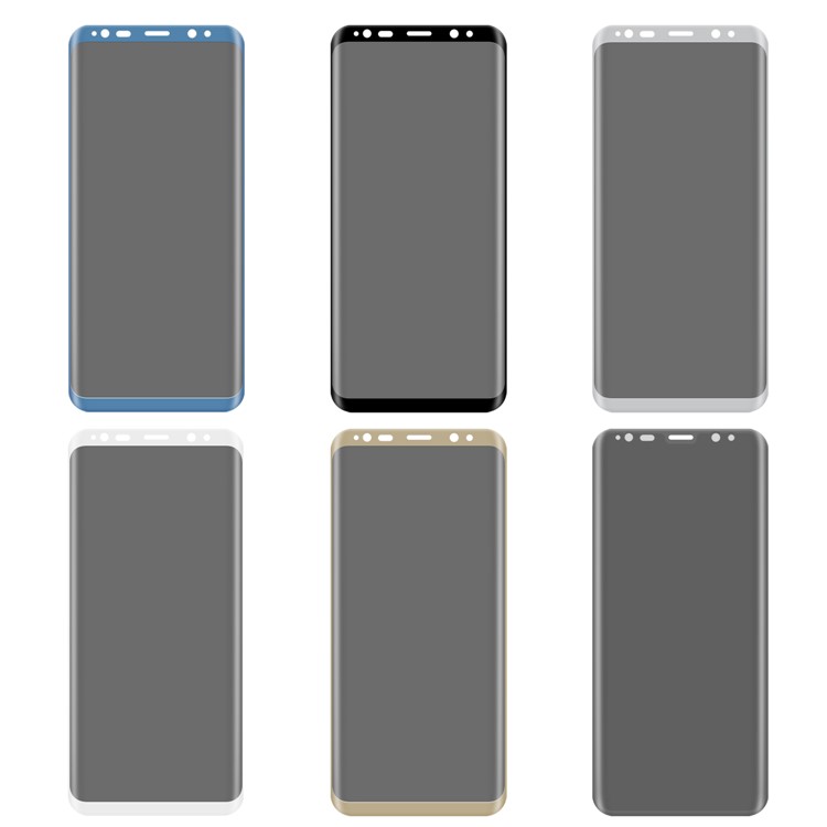 Angibabe Pour Samsung Galaxy S8 + G955 Anti-Spy 0.3mm Terminé Tempered Glass Screen Screen - Gris Transparent-8