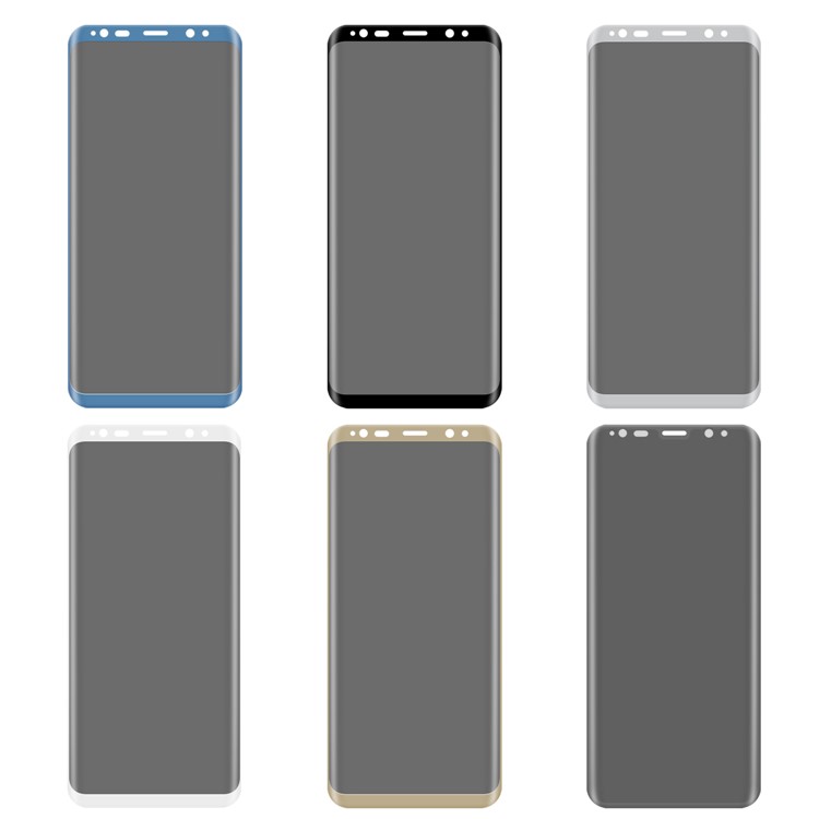 ANGIBABE for Samsung Galaxy S8 G950 Anti-spy 0.3mm Complete Tempered Glass Screen Film - Transparent Grey-8