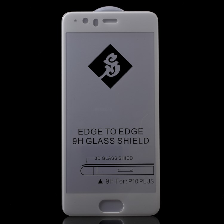 3D Silk Printing Tempered Glass Screen Protector Film (Arc Edge) for Huawei P10 Plus-1