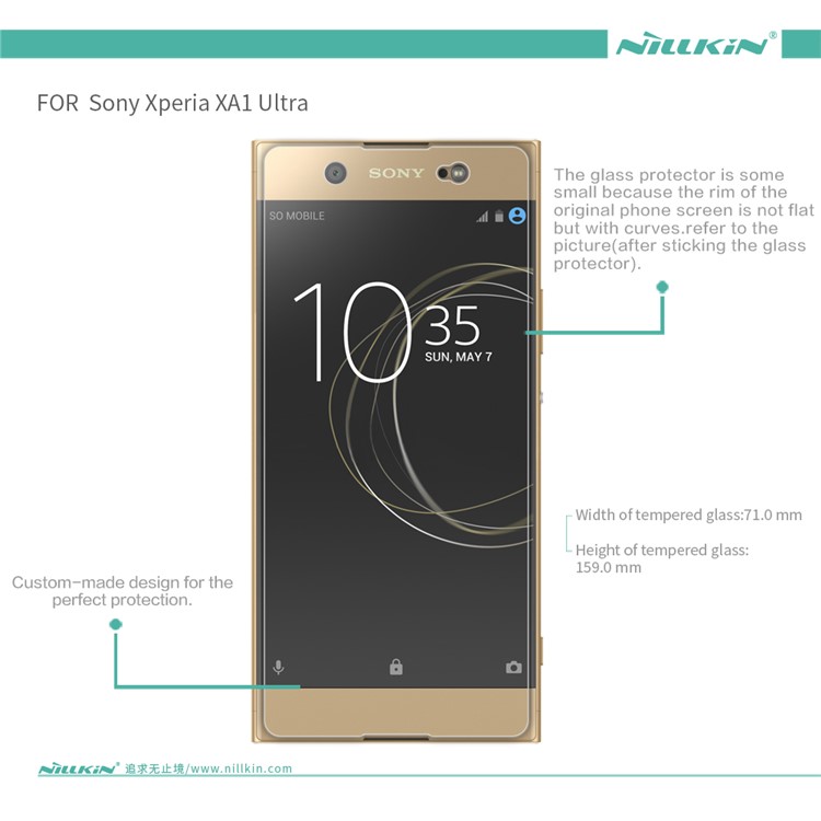 NILLKIN Amazing H+PRO Tempered Glass Screen Protector Anti-Explosion for Sony Xperia XA1 Ultra-12