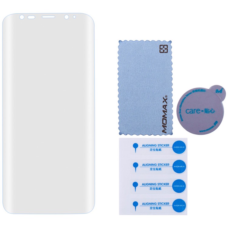 MOMAX Curved PRO+ 0.18mm Soft TPU+PET Clear Screen Protector for Samsung Galaxy S8 Plus G955-9