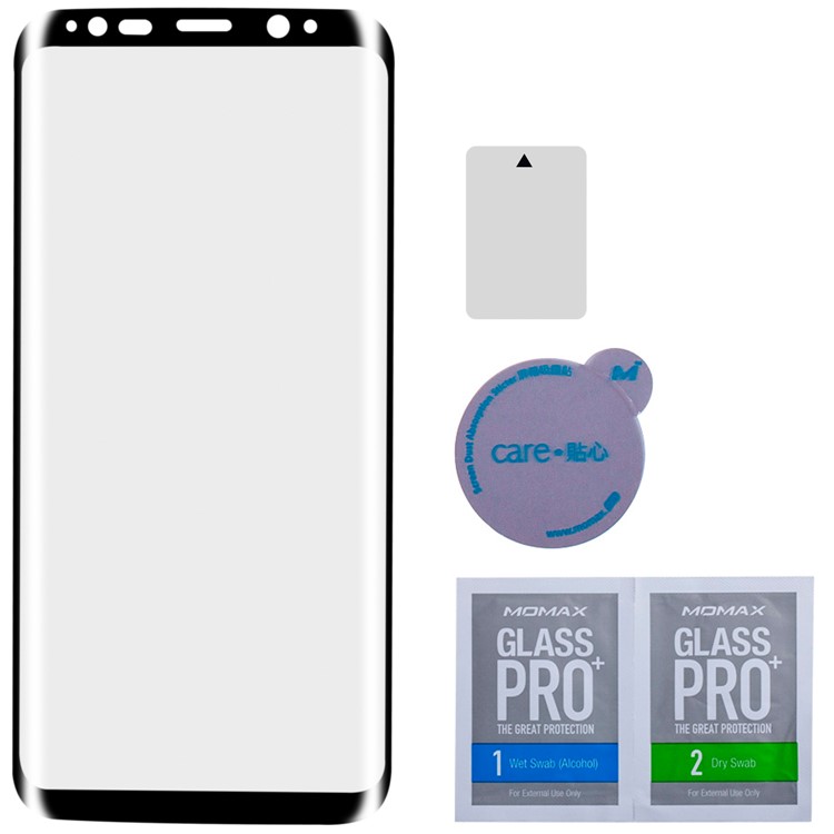 MOMAX 0.3mm 3D Full Cover Anti-explosion Tempered Glass Film for Samsung Galaxy S8+ SM-G955 - Black-10