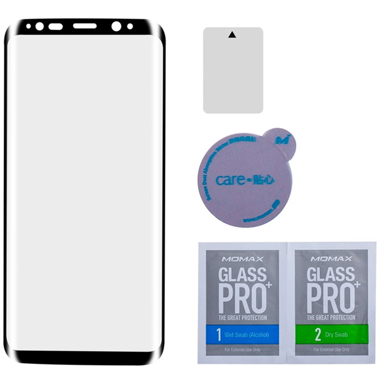 MOMAX 0.3mm 3D Full Cover Anti-explosion Tempered Glass Film for Samsung Galaxy S8 G950 - Black-10