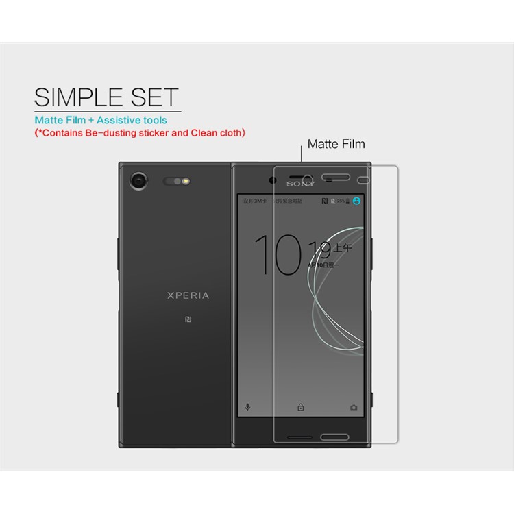 NILLKIN Matte Anti-scratch Screen Guard Film for Sony Xperia XZ Premium - Transparent-5
