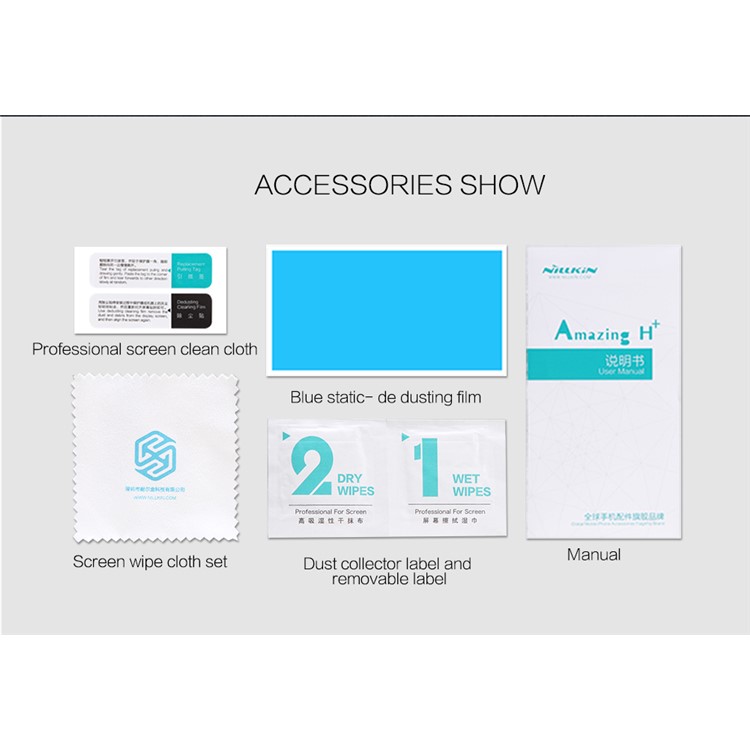 NILLKIN Amazing H+PRO Tempered Glass Screen Protector Anti-Explosion for Sony Xperia XZ Premium-11