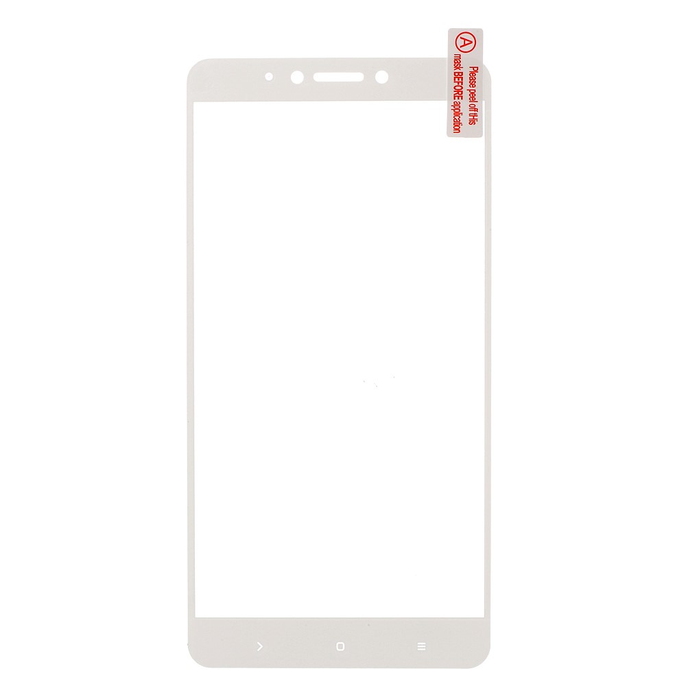 Silk Printing Full Coverage Tempered Glass Screen Protector Film (Arc Edge) for Xiaomi Mi Max 2 - White-2