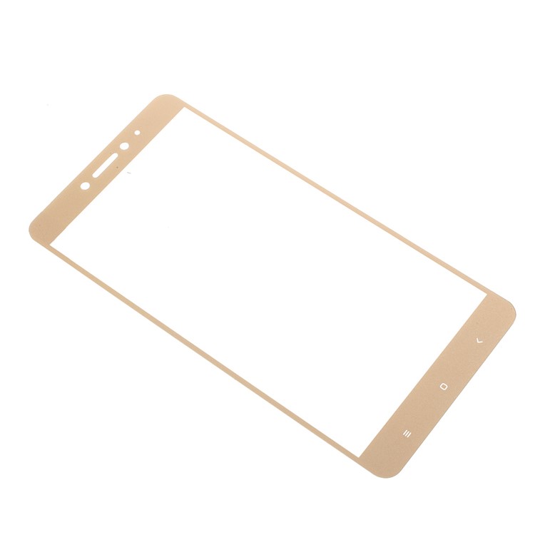 Silk Printing Complete Coverage Tempered Glass Screen Protector Film (Arc Edge) for Xiaomi Mi Max 2 - Gold-3