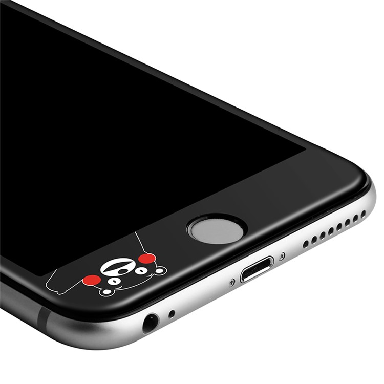 BENKS Kumamon 3D Full Coverage Soft Edges Tempered Glass Screen Protector for iphone6 / 6s - Black-2