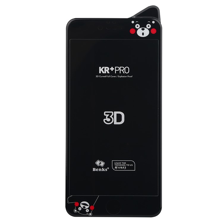 BENKS Kumamon 3D Full Coverage Soft Edges Tempered Glass Screen Protector for iphone6 / 6s - Black-3