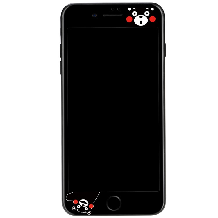 BENKS Kumamon 3D Full Coverage Soft Edges Tempered Glass Screen Protector for iPhone 7 Plus - Black-1