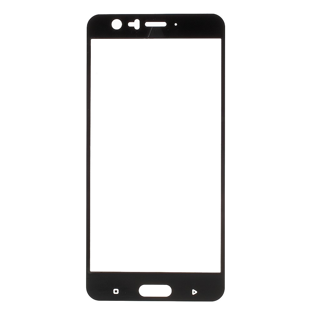 Silk Printing Full Size Tempered Glass Screen Protector Film (Arc Edge) for HTC U11 - Black-2