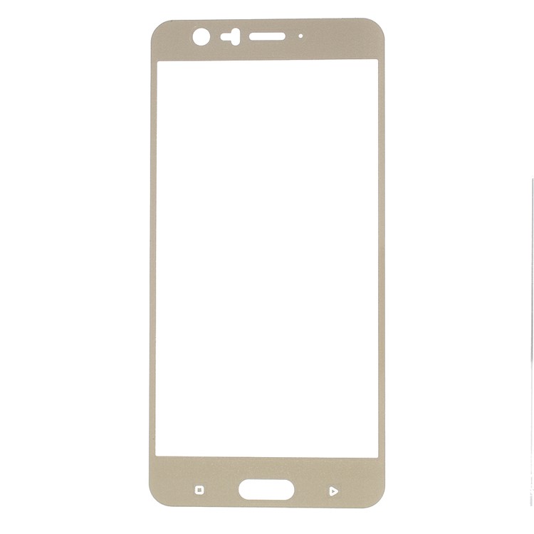 Silk Printing Complete Coverage Tempered Glass Screen Protector Film (Arc Edge) for HTC U11 - Gold-2