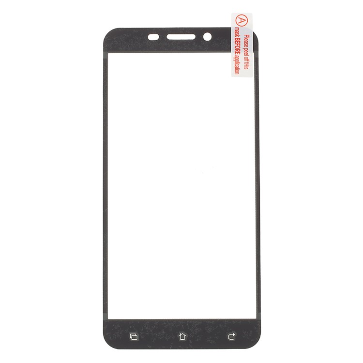 Silk Printing Full Size Tempered Glass Screen Protector Film (Arc Edge) for Asus Zenfone 3 Max ZC553KL - Black-2