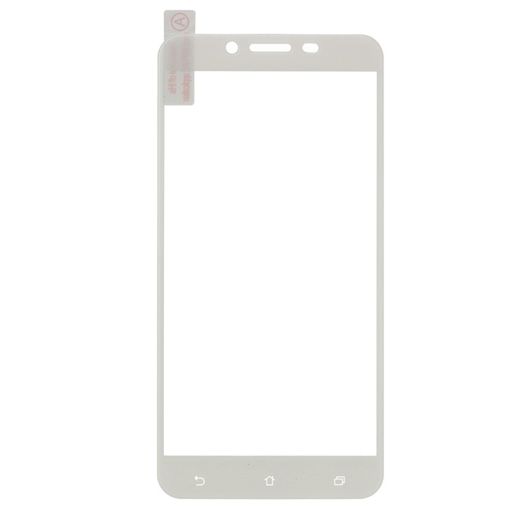 Silk Printing Full Coverage Tempered Glass Screen Protector Film (Arc Edge) for Asus Zenfone 3 Max ZC553KL - White-1