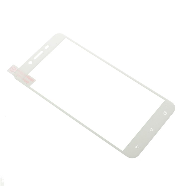 Silk Printing Full Coverage Tempered Glass Screen Protector Film (Arc Edge) for Asus Zenfone 3 Max ZC553KL - White-3