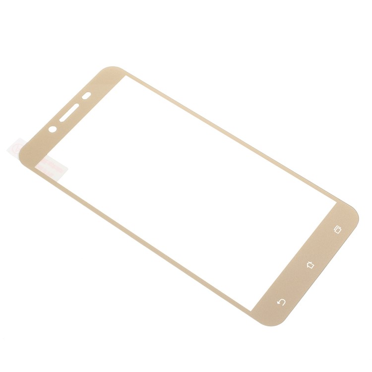 Silk Printing Complete Coverage Tempered Glass Screen Protector Film (Arc Edge) for Asus Zenfone 3 Max ZC553KL - Gold-3