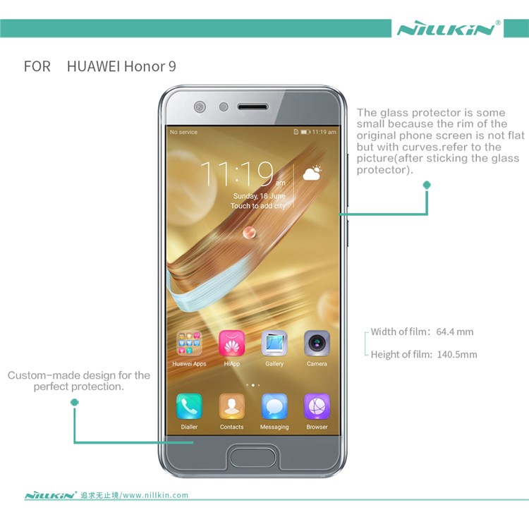 NILLKIN for Huawei Honor 9 Anti-fingerprint HD Clear LCD Screen Protector Film-6