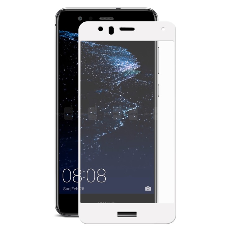 HAT PRINCE Tempered Glass Screen Protector Film for Huawei P10 Lite 0.26mm 9H 2.5D Arc Edge - White-2