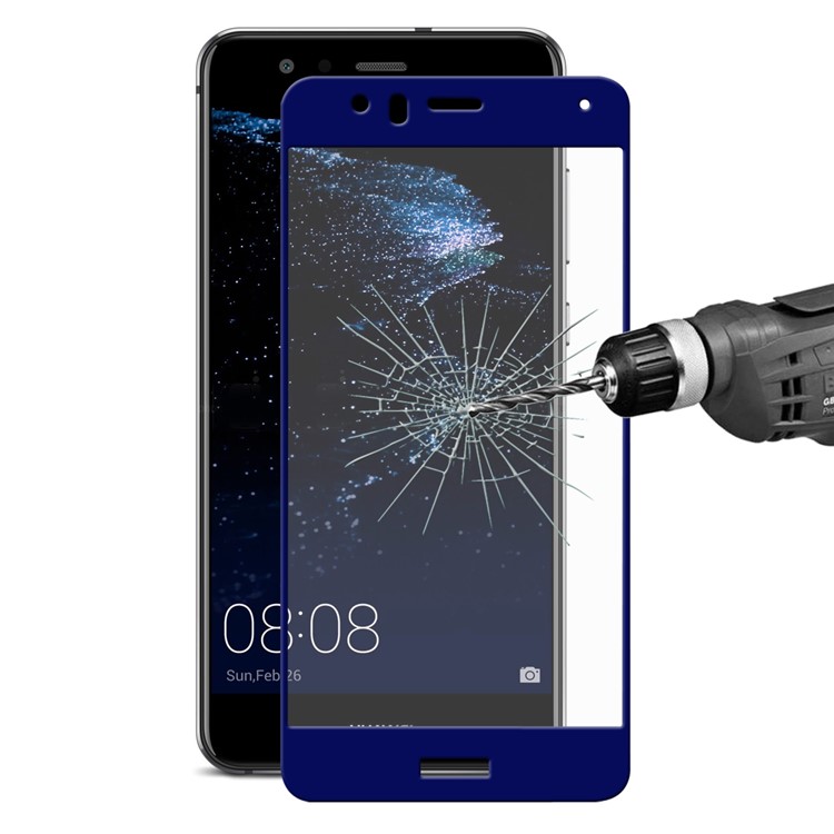 HAT PRINCE Tempered Glass Screen Protector Film for Huawei P10 Lite 0.26mm 9H 2.5D Arc Edge - Blue-1