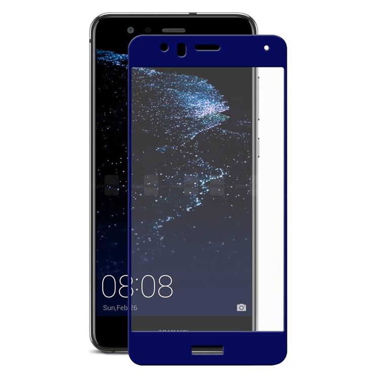 HAT PRINCE Tempered Glass Screen Protector Film for Huawei P10 Lite 0.26mm 9H 2.5D Arc Edge - Blue-2